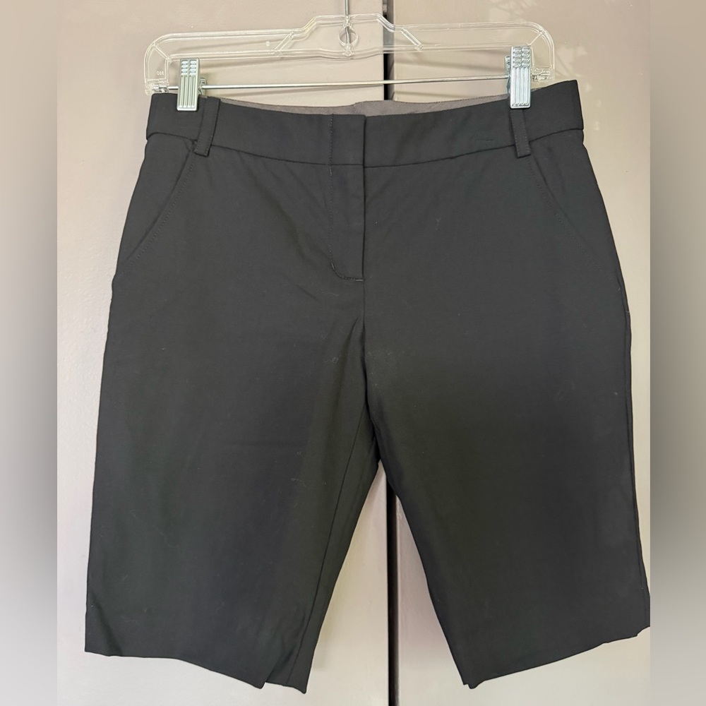 BCBGMaxAzria Black Tailored Bermuda Shorts